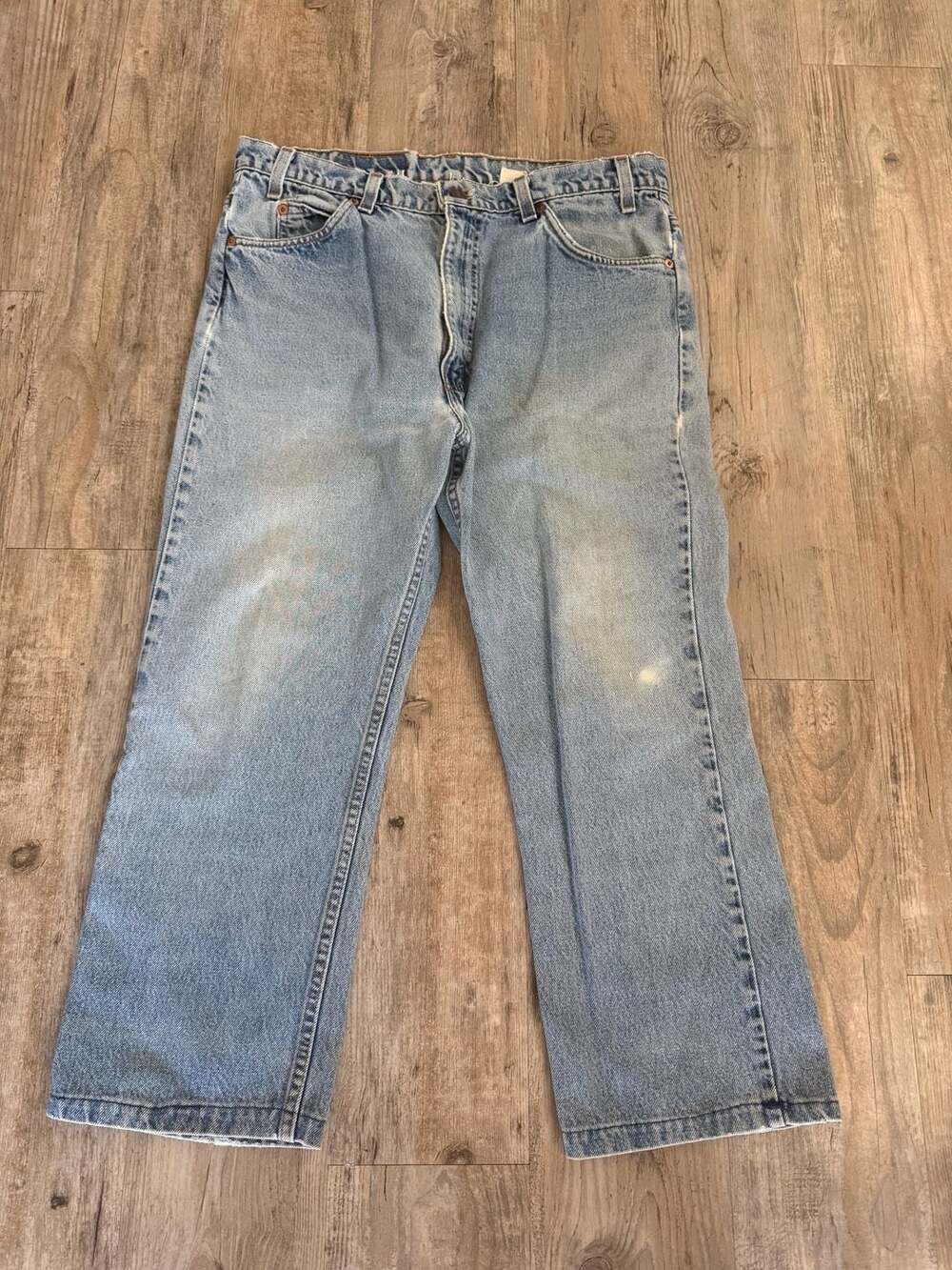 Vintage Levi's 517 Orange Tab Bootcut Jeans Made in USA W36 L32